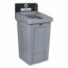 Rubbermaid Commercial Slim Jim Recycling Station 1-Stream, Landfill Recycling Station, 33 gal, Resin, Gray 2171554